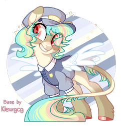 Size: 1538x1544 | Tagged: safe, artist:shore2020, imported from derpibooru, oc, oc only, pegasus, pony, base used, grin, leonine tail, mailpony, simple background, smiling, solo, tail, transparent background