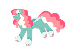 Size: 1280x854 | Tagged: safe, artist:itstechtock, imported from derpibooru, oc, oc:watermelon bublegum, pegasus, pony, female, mare, simple background, solo, white background