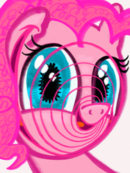 Size: 2048x2732 | Tagged: safe, artist:ja0822ck, imported from derpibooru, pinkie pie, earth pony, pony, multiple mouths, smiling, solo