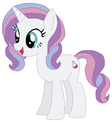 Size: 356x389 | Tagged: safe, artist:selenaede, artist:user15432, imported from derpibooru, potion nova, pony, unicorn, my little pony: pony life, base used, g4, g4.5, g4.5 to g4, generation leap, open mouth, simple background, solo, white background