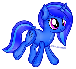 Size: 1100x998 | Tagged: safe, artist:jennieoo, imported from derpibooru, oc, oc only, oc:blue vector, inflatable pony, pony, unicorn, happy, inflatable, rubber, show accurate, simple background, smiling, solo, toy, transparent background, vector