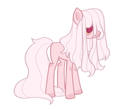Size: 1106x968 | Tagged: safe, artist:lovedletters, imported from twibooru, oc, earth pony, hybrid, pony, albino, base used, female, image, interspecies offspring, next generation, offspring, parent:discord, parent:fluttershy, parents:discoshy, png, simple background, solo, transparent background