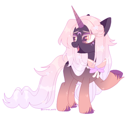 Size: 2800x2520 | Tagged: safe, artist:avroras_world, imported from derpibooru, oc, oc only, oc:elisabeth mooncrest, pony, unicorn, accessory, bow, eye clipping through hair, eyebrows, female, high res, long hair, mare, open mouth, pixel art, simple background, solo, talking, white background