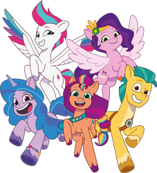 Size: 3024x3330 | Tagged: safe, imported from derpibooru, hitch trailblazer, izzy moonbow, pipp petals, sunny starscout, zipp storm, earth pony, pegasus, pony, unicorn, .svg available, coloring page, female, g5, looking at you, male, mane five (g5), mare, my little pony: tell your tale, official, simple background, stallion, svg, transparent background, vector