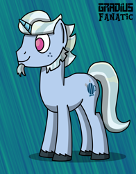 Size: 1288x1646 | Tagged: safe, artist:gradiusfanatic, imported from derpibooru, pony, unicorn, alphabittle blossomforth, g5, horn, male, my little pony: a new generation, solo, stallion