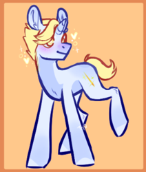 Size: 594x702 | Tagged: safe, artist:tyotheartist1, imported from derpibooru, oc, oc:gleaming sabre, pony, unicorn, horn, male, simple background, stallion, unicorn oc