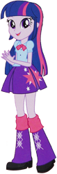 Size: 512x1561 | Tagged: safe, artist:pascalmulokozi2, imported from derpibooru, twilight sparkle, human, equestria girls, background removed, boots, clothes, female, high heel boots, open mouth, pleated skirt, shoes, simple background, skirt, solo, transparent background, twilight sparkle (alicorn)