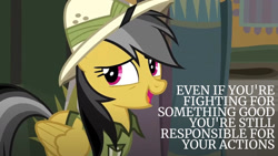 Size: 1280x720 | Tagged: safe, edit, edited screencap, editor:quoterific, imported from derpibooru, screencap, daring do, pegasus, pony, daring done?, season 7, female, folded wings, mare, solo, wings