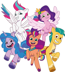 Size: 3024x3330 | Tagged: safe, imported from derpibooru, hitch trailblazer, izzy moonbow, pipp petals, sunny starscout, zipp storm, earth pony, pegasus, pony, unicorn, .svg available, coloring page, female, g5, male, mane five (g5), mare, my little pony: tell your tale, official, simple background, stallion, svg, transparent background, vector