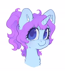 Size: 1878x2048 | Tagged: safe, artist:p0nyplanet, imported from derpibooru, oc, oc only, pony, unicorn, ear fluff, looking at you, simple background, solo, white background