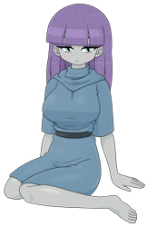 Size: 1356x2094 | Tagged: safe, alternate version, artist:batipin, imported from derpibooru, part of a set, maud pie, human, equestria girls, feet, female, looking at you, multiple variants, simple background, solo, transparent background