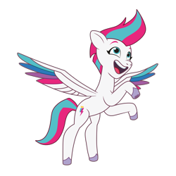 Size: 3000x3000 | Tagged: safe, artist:tokkii, imported from derpibooru, zipp storm, pegasus, pony, female, flying, g5, mare, my little pony: tell your tale, open mouth, png, simple background, smiling, solo, transparent background, vector