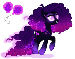 Size: 1807x1441 | Tagged: safe, artist:gihhbloonde, imported from derpibooru, oc, earth pony, pony, female, mare, offspring, parent:pinkie pie, parent:pony of shadows, simple background, solo, transparent background