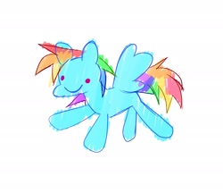 Size: 2048x1768 | Tagged: safe, artist:swirlseypop, imported from derpibooru, rainbow dash, pegasus, pony, female, mare, simple background, smiling, solo, white background, wings