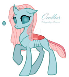 Size: 1280x1435 | Tagged: safe, artist:hate-love12, imported from derpibooru, ocellus, changedling, changeling, base used, older, older ocellus, simple background, solo, transparent background