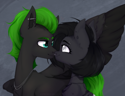 Size: 1804x1386 | Tagged: safe, artist:kutoshi, imported from derpibooru, oc, oc only, earth pony, pegasus, pony, duo