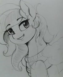 Size: 1474x1806 | Tagged: safe, artist:thelunarmoon, imported from derpibooru, rainbow dash, pony, bust, sketch, solo, traditional art