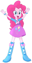 Size: 474x923 | Tagged: safe, artist:cartoonmasterv3, artist:jucamovi1992, edit, editor:rupahrusyaidi, imported from derpibooru, pinkie pie, human, equestria girls, background removed, cropped, simple background, solo, transparent background