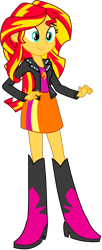 Size: 1248x3064 | Tagged: safe, artist:dustinwatsongkx, edit, editor:rupahrusyaidi, imported from derpibooru, sunset shimmer, human, equestria girls, simple background, smiling, solo, transparent background