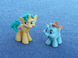 Size: 1280x960 | Tagged: safe, artist:dingopatagonico, imported from derpibooru, snails, snips, pony, unicorn, colt, figurine, foal, male, photo