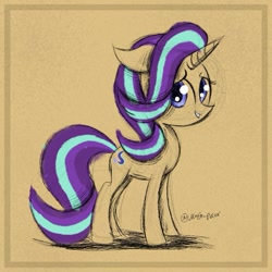 Size: 689x689 | Tagged: safe, artist:marya-potter, imported from derpibooru, part of a set, starlight glimmer, pony, unicorn, female, sketch, solo