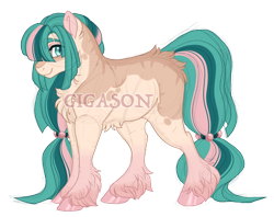 Size: 2900x2300 | Tagged: safe, artist:gigason, imported from derpibooru, oc, oc:thistle, earth pony, pony, female, magical lesbian spawn, mare, obtrusive watermark, offspring, parent:somnambula, simple background, solo, transparent background, watermark