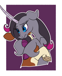 Size: 1050x1295 | Tagged: safe, artist:redahfuhrerking, imported from derpibooru, classical unicorn, cow, unicorn, them's fightin' herds, arizona (tfh), cloven hooves, community related, hug, leonine tail, oleander (tfh), unshorn fetlocks