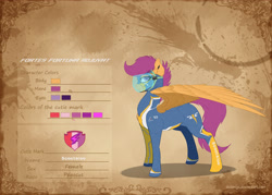 Size: 4200x3000 | Tagged: safe, artist:skitsniga, imported from ponybooru, scootaloo, pegasus, pony, clothes, female, mare, older, older scootaloo, solo, uniform, visor, wonderbolts uniform