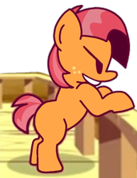 Size: 530x688 | Tagged: safe, artist:rainbrony, imported from derpibooru, babs seed, earth pony, pony, friday night funkin', funkin' is magic, simple background, solo, transparent background