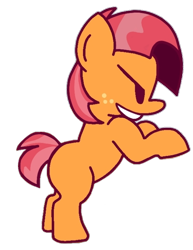 Size: 530x688 | Tagged: safe, alternate version, artist:rainbrony, imported from derpibooru, babs seed, earth pony, pony, friday night funkin', funkin' is magic, simple background, solo, transparent background