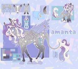 Size: 2064x1815 | Tagged: safe, artist:pegasus004, imported from derpibooru, oc, oc only, pegasus, pony, ear piercing, piercing, reference sheet, solo, tail, tail fluff