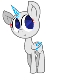 Size: 400x500 | Tagged: safe, artist:djdupstep15, imported from derpibooru, oc, oc only, alicorn, pony, alicorn oc, bald, base, eyelashes, female, horn, mare, simple background, solo, white background, wings