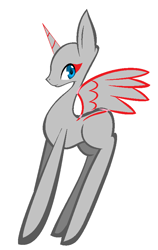 Size: 552x874 | Tagged: safe, artist:djdupstep15, imported from derpibooru, oc, oc only, alicorn, pony, alicorn oc, base, eyelashes, female, horn, mare, simple background, solo, white background, wings