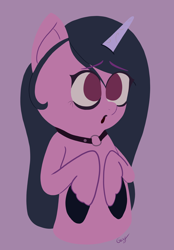 Size: 2852x4097 | Tagged: safe, artist:realgero, imported from derpibooru, izzy moonbow, pony, unicorn, female, g5, goth, goth izzy, mare, simple background, solo