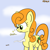 Size: 2000x2000 | Tagged: safe, artist:dafiltafish, imported from derpibooru, carrot top, golden harvest, earth pony, pony, a-10 thunderbolt ii, atg 2022, big pony, explosion, giant pony, macro, newbie artist training grounds, simple background, solo, text