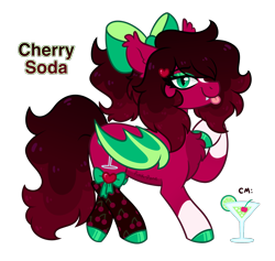 Size: 2280x2160 | Tagged: safe, artist:pink-pone, imported from derpibooru, oc, oc:cherry soda, bat pony, pony, bow, clothes, female, hair bow, leg warmers, mare, simple background, solo, tongue out, transparent background