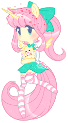 Size: 744x1341 | Tagged: safe, artist:cutiesparke, imported from derpibooru, fluttershy, alicorn, semi-anthro, togepi, alicornified, alternate hairstyle, blue eyes, blushing, bow, clothes, crossover, duo, fluttercorn, hair bow, heart, lightly watermarked, pokémon, race swap, ribbon, simple background, skirt, socks, sparkles, striped socks, thigh highs, transparent background, uniform, watermark