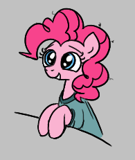 Size: 195x231 | Tagged: safe, pinkie pie, earth pony, pony, aggie.io, clothes, female, mare, shirt, simple background, smiling