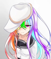 Size: 695x800 | Tagged: safe, imported from derpibooru, rainbow dash, human, equestria girls, anime style, artist：cz, humanized