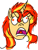 Size: 959x1270 | Tagged: safe, alternate version, artist:horsesplease, imported from derpibooru, sunset shimmer, unicorn, equestria girls, angry, derp, fuuuuuu, meme, rage comic, rage face, rage guy, screaming, simple background, solo, transparent background