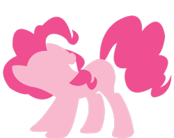 Size: 2753x2179 | Tagged: safe, artist:alicornoverlord, imported from derpibooru, pinkie pie, earth pony, pony, female, high res, lineless, mare, minimalist, simple background, solo, transparent background