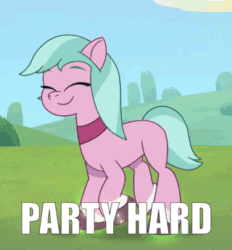 Size: 320x345 | Tagged: safe, edit, edited screencap, imported from derpibooru, screencap, earth pony, pony, spoiler:g5, spoiler:my little pony: tell your tale, spoiler:tyts01e16, adordahlia, animated, cute, dahlia, dancing, diahlia, earth pony grow dance, eyes closed, female, g5, happy, mare, my little pony: tell your tale, neighfever, party hard, smiling, solo, sparkles