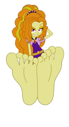 Size: 2388x4367 | Tagged: safe, artist:imperfectxiii, edit, imported from derpibooru, adagio dazzle, human, equestria girls, barefoot, base used, clothes, crossed legs, evil grin, feet, female, fetish, foot fetish, foot focus, gem, grin, looking at you, simple background, siren gem, smiling, soles, solo, toes, transparent background