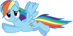 Size: 6148x3000 | Tagged: safe, artist:cloudy glow, imported from derpibooru, rainbow dash, pegasus, pony, 28 pranks later, .ai available, absurd resolution, female, flying, frown, full body, hooves, mare, simple background, solo, spread wings, tail, transparent background, vector, wings