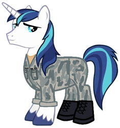 Size: 400x425 | Tagged: safe, artist:edy_january, edit, imported from derpibooru, vector edit, shining armor, unicorn, american, boots, clothes, military, military pony, military uniform, shoes, simple background, solo, transparent background, uniform, united states, us army, us army ranger, vector