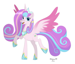 Size: 2932x2516 | Tagged: safe, artist:ktubosi83, imported from derpibooru, princess flurry heart, alicorn, gameloft, gameloft interpretation, older, older flurry heart, simple background, solo, white background