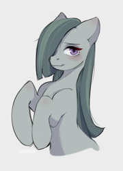 Size: 1086x1506 | Tagged: safe, artist:ggashhhhissh, imported from derpibooru, marble pie, earth pony, pony, cute, female, looking at you, marblebetes, mare, simple background, sketch, solo