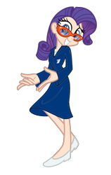 Size: 1063x1686 | Tagged: safe, artist:trinityinyang, edit, imported from derpibooru, rarity, human, channel one russia, clothes, dress, glasses, humanized, ort, public russian television, skinny, vid's adventures in ostankino, приключения вида в останкино