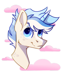 Size: 940x1136 | Tagged: safe, artist:lambydwight, imported from derpibooru, oc, oc only, oc:orion, unicorn, bust, portrait, simple background, solo, transparent background