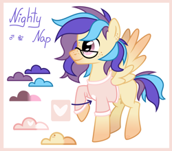 Size: 2800x2463 | Tagged: safe, artist:lambydwight, imported from derpibooru, oc, oc:nighty nap, pegasus, reference sheet, solo